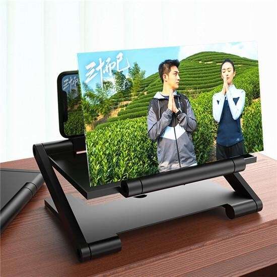 Folding 3D Screen Mobile Phone Amplifier Magnifier High-Definition Screen Cellphone Holder