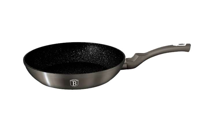 Berlinger Haus - 24 cm Carbon Metallic  Line Fry Pan - Carbon(loose handle)