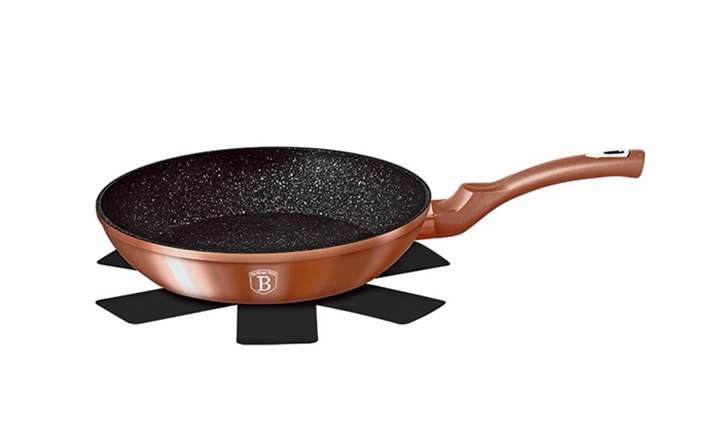 Berlinger Haus - 30 cm Metallic Line Marble Coated Fry Pan - Rose Gold (READ THE DESCRIPTION)