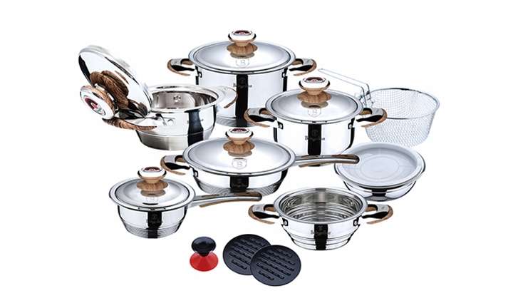 Berlinger Haus - 18 Pieces Stainless Steel 11 Layer Bottom Cookware Set (READ THE DESCRIPTION)