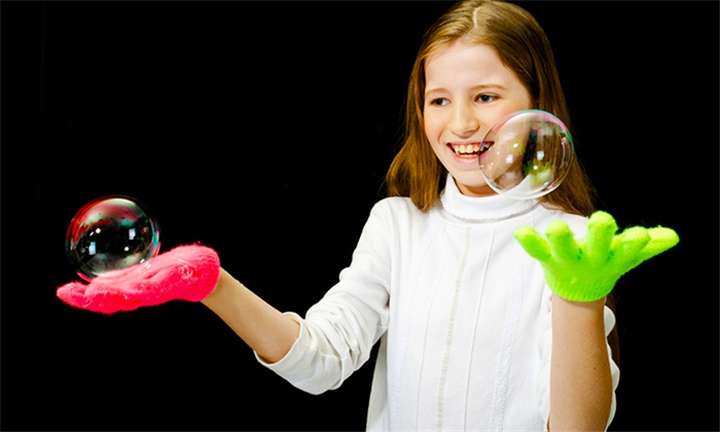 Kids Bouncing Bubbles