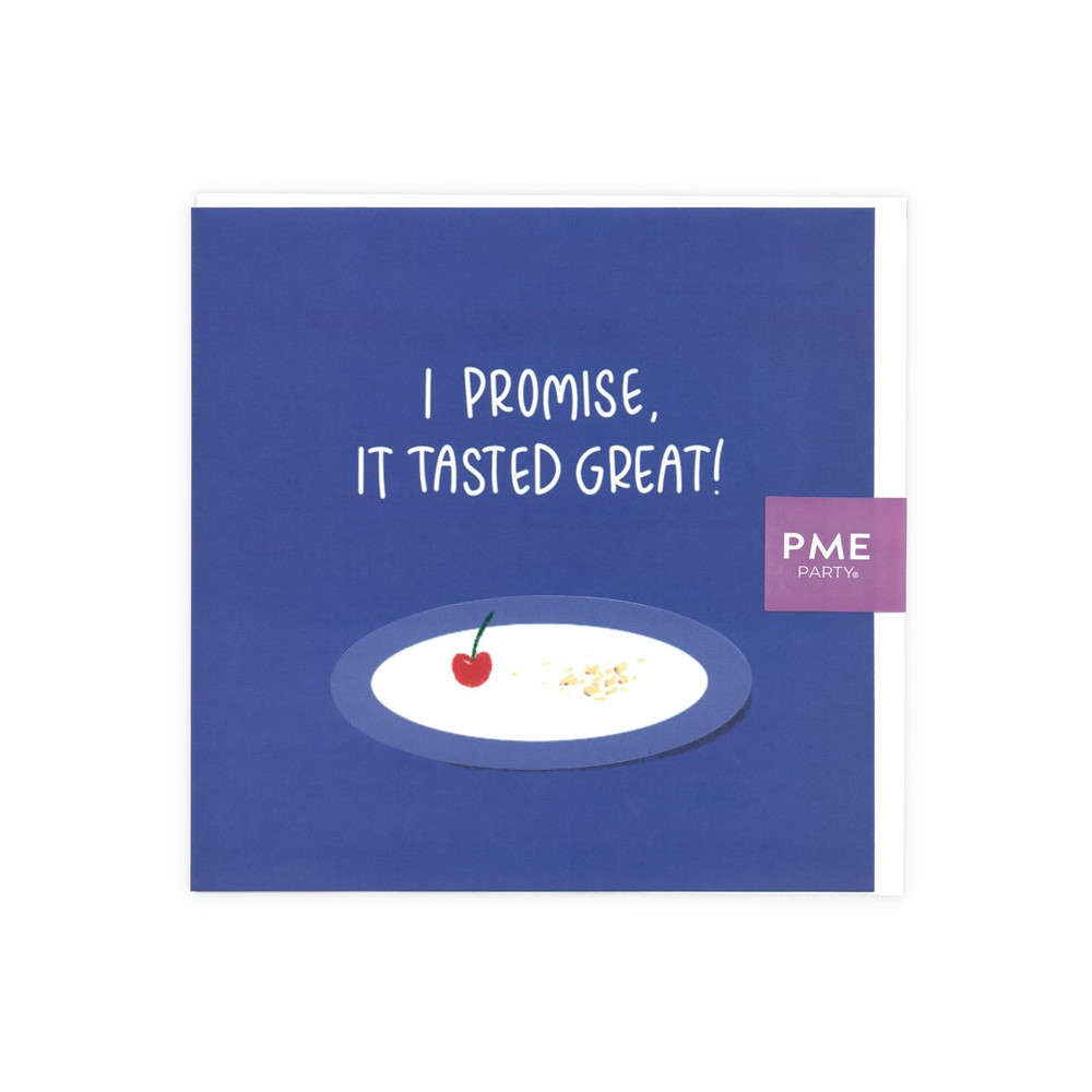 PME Greetings Cards with Envelope for Cakes - It Tasted Great