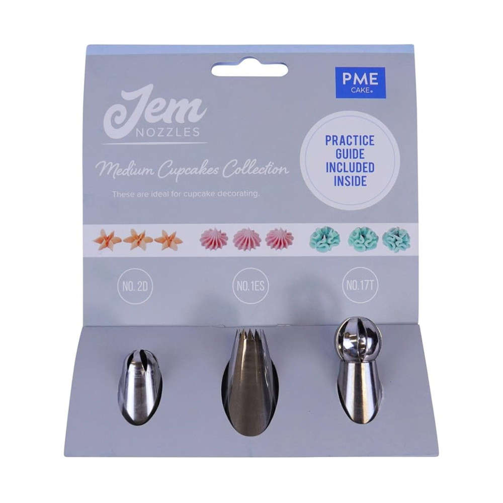 PME JEM Icing Tip Nozzles Cake Decorating Medium Cupcake Collection