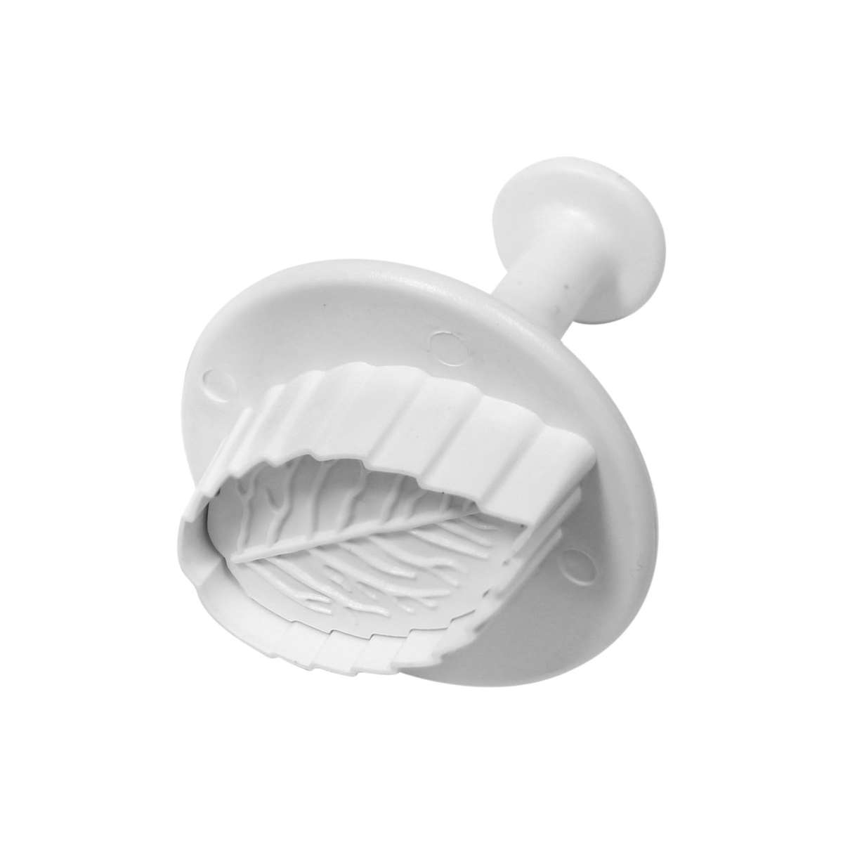 PME Medium VEINED ROSE LEAF Plastic Icing CutOut Plunger Cutter Sugarcraft Cake