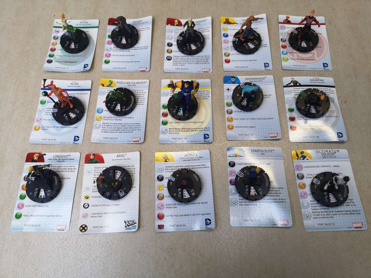 Heroclix Mix 2 - 15 Assorted Superhero Figures