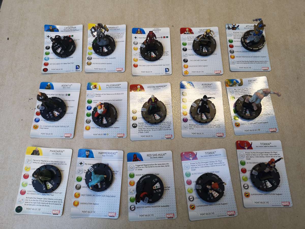 Heroclix Mix 7 - 15 Assorted Superhero Figures