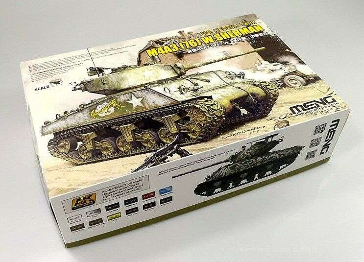 Meng Model TS-043 1:35th scale US Medium Sherman Tank M4a3 (76) w