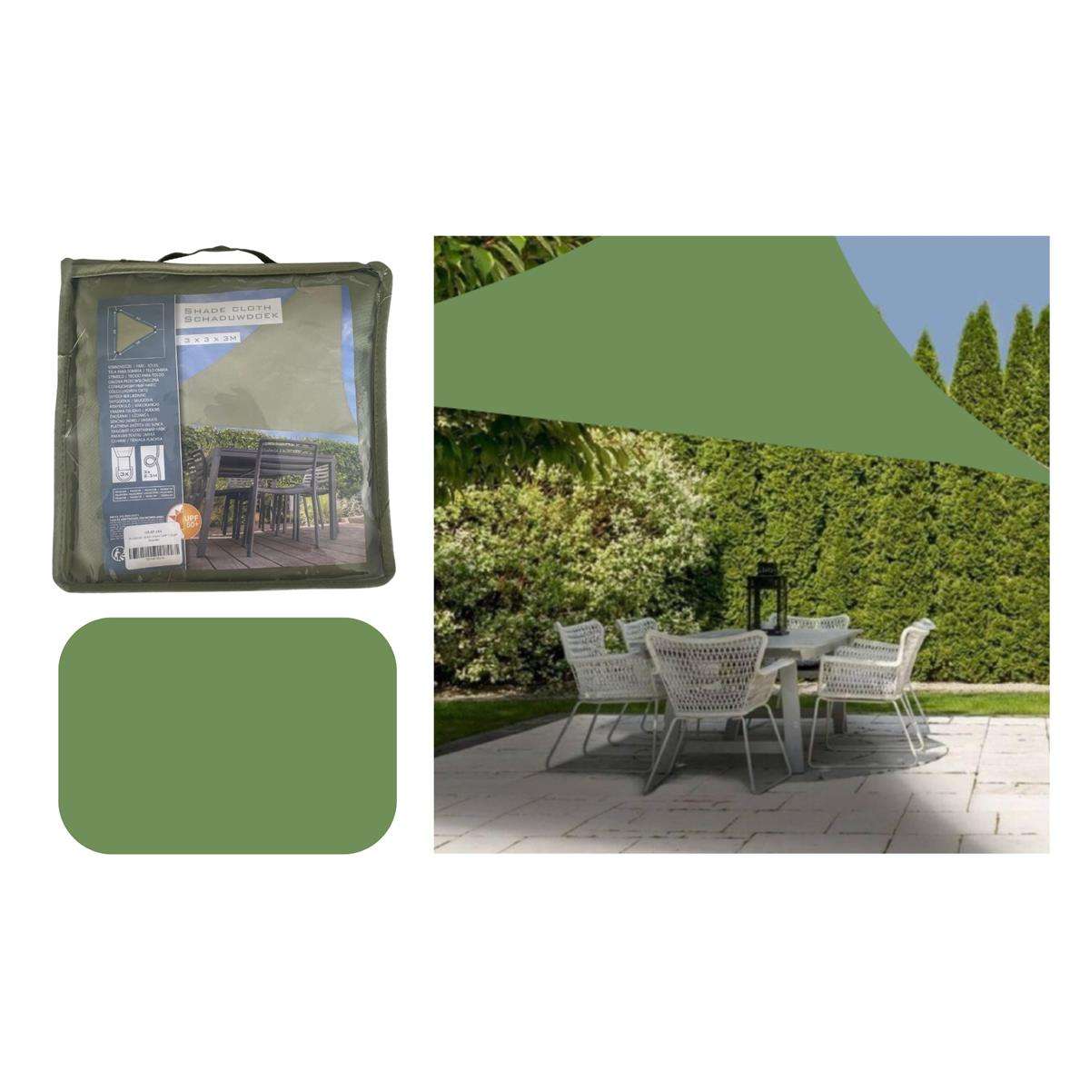 Ambiance - Green Shade Cloth Triangle (3x3x3m)