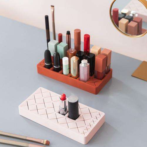 Silicone Cosmetic Organizer Blue