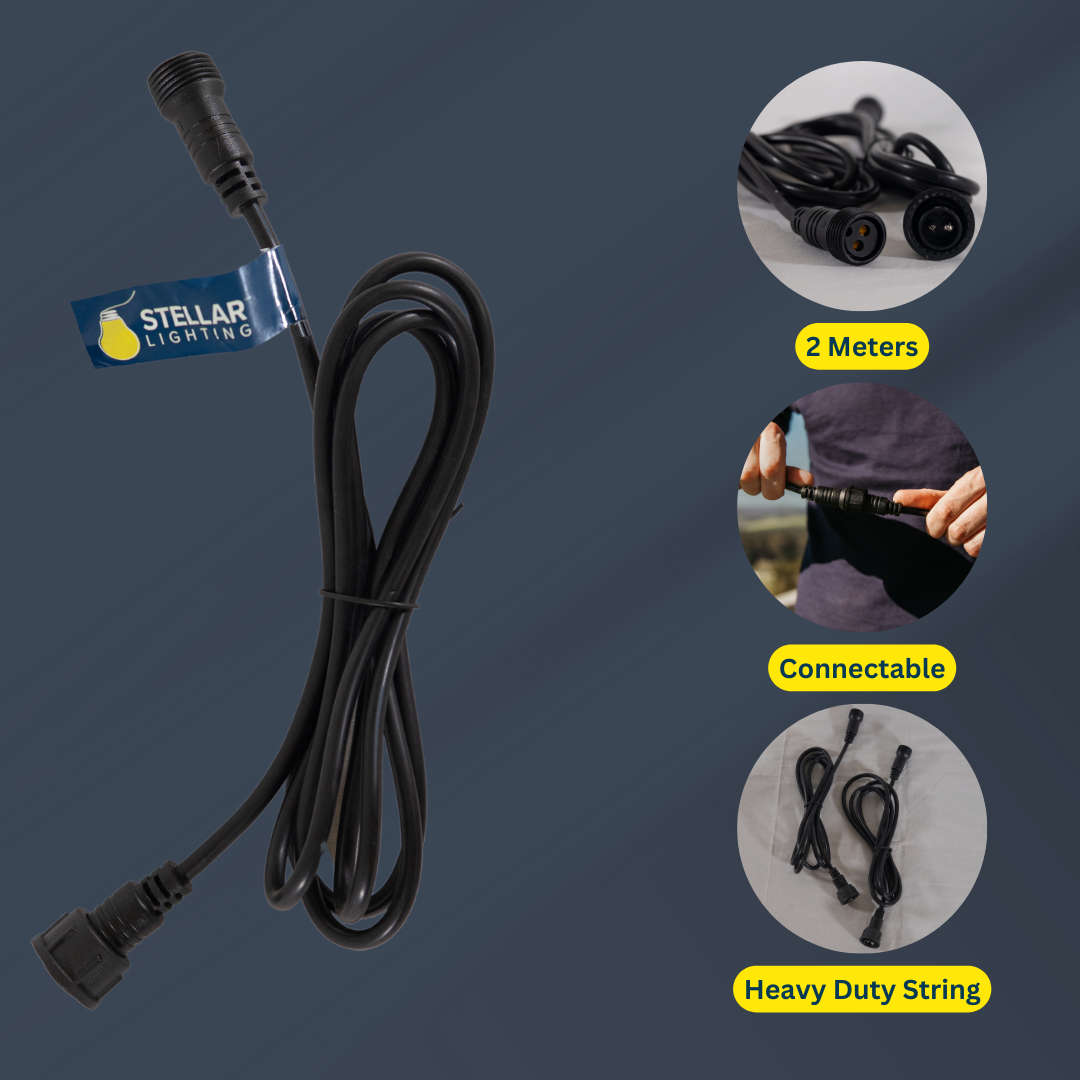 Festoon 2m Heavy-Duty Extension for Drop String Lights