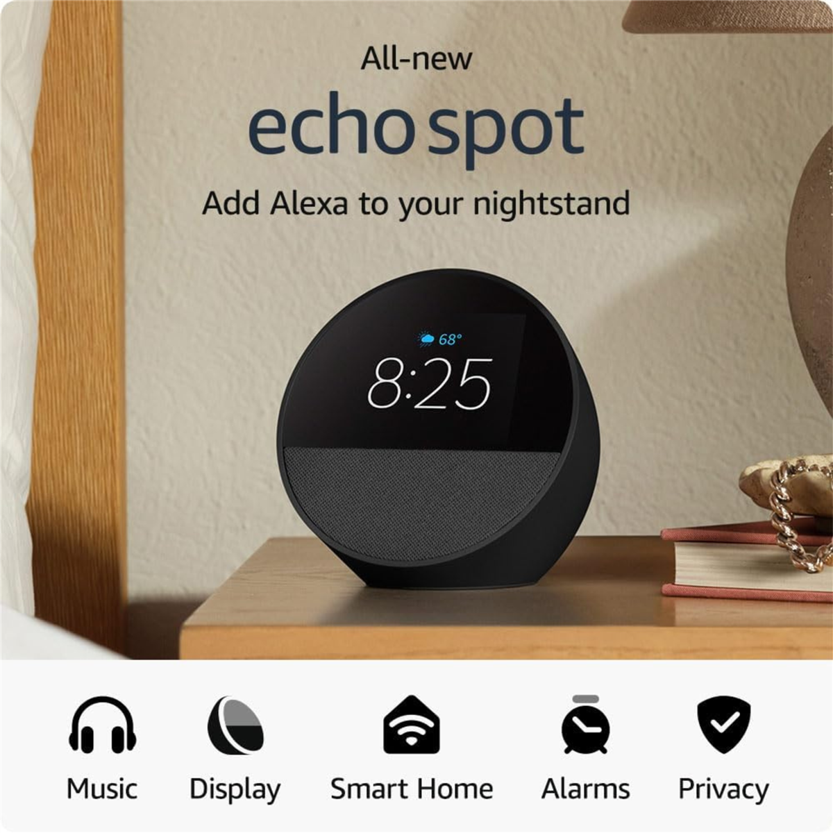 Amazon - Echo Spot (2024 release) - All Colours