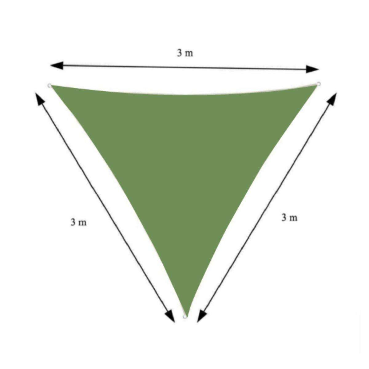 Ambiance - Green Shade Cloth Triangle (3x3x3m)
