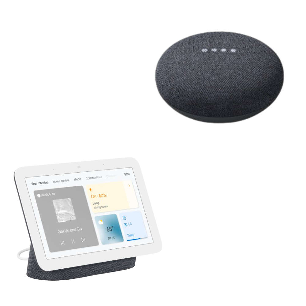 Google - Nest Hub 2nd Gen + Nest Mini - Charcoal (Parallel Import)