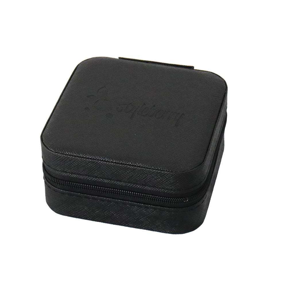 Faux Leather Jewellery Organiser Black