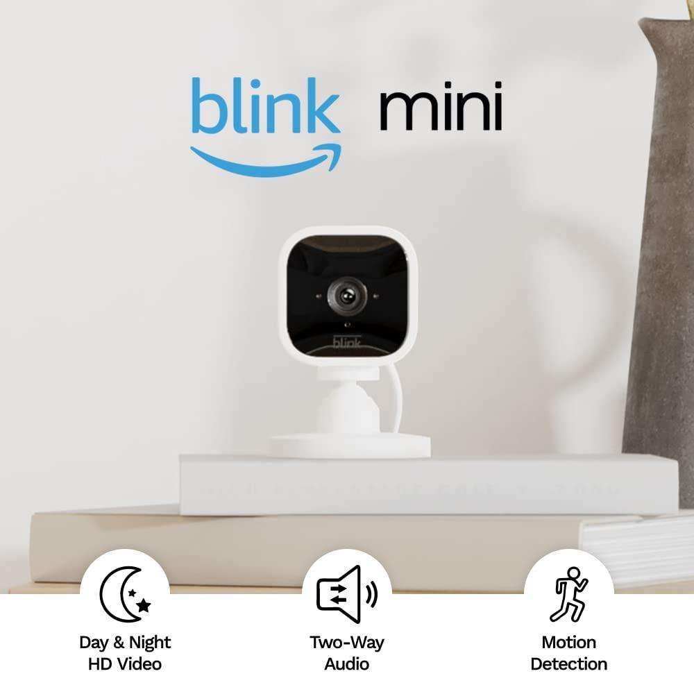 Blink Mini  Indoor 1080p HD Camera - 1 pack (White)