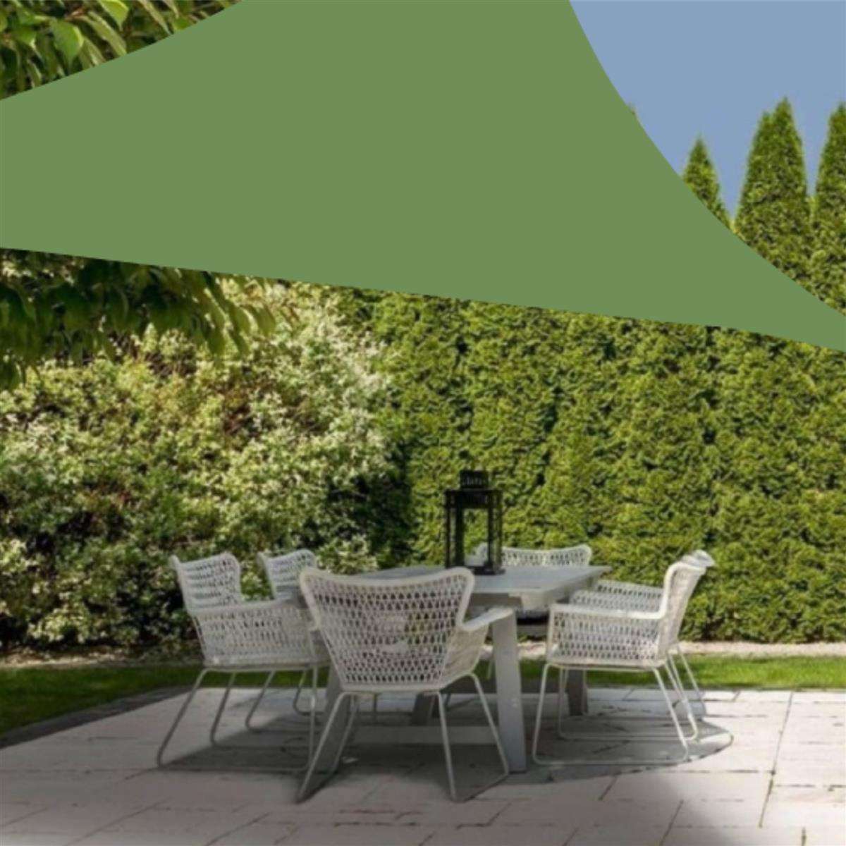 Ambiance - Green Shade Cloth Triangle (3x3x3m)