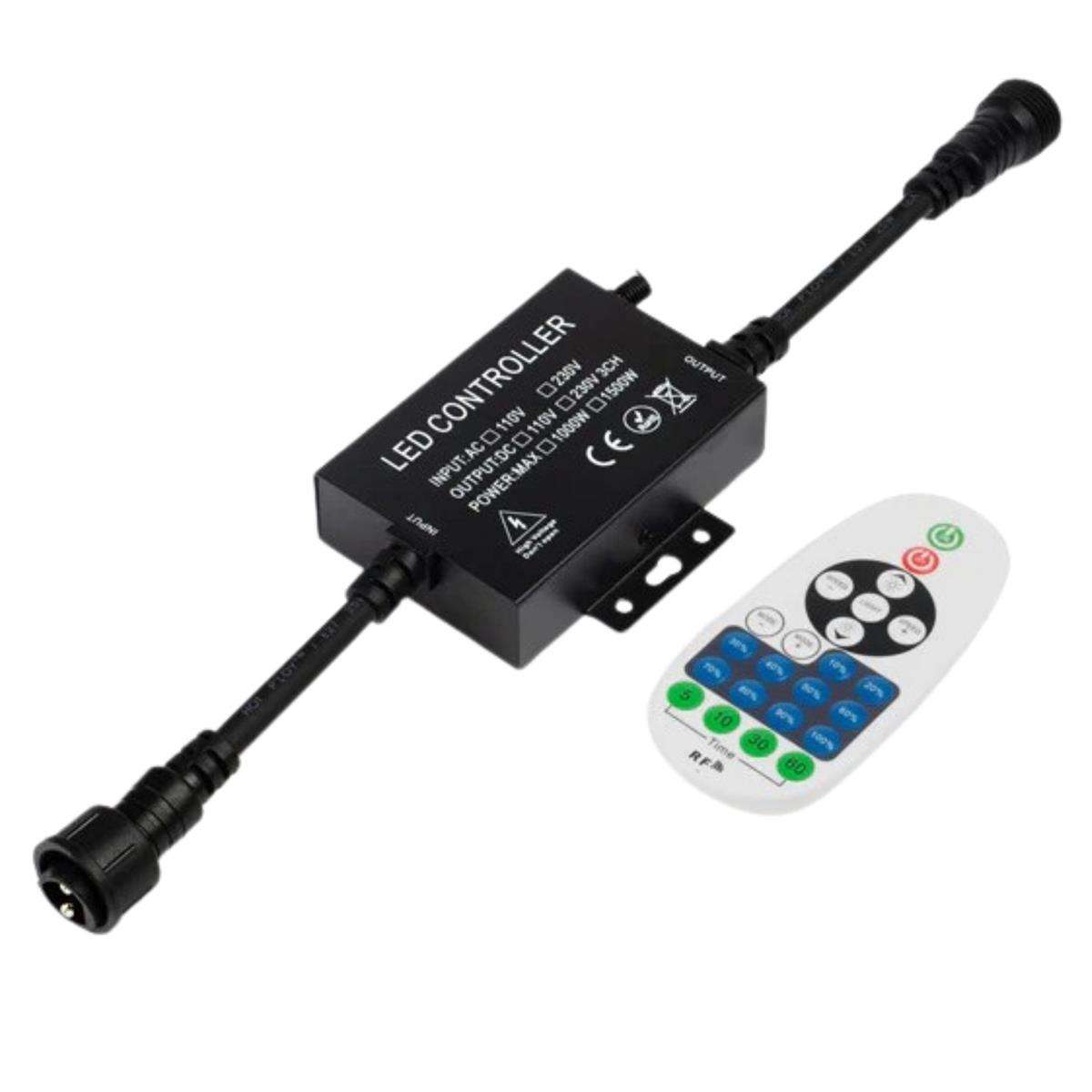 LED Dimmer Controller for Festoon String Lights (RF Remote)