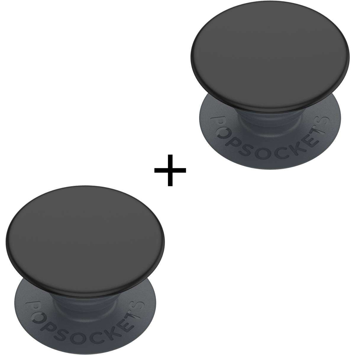 2 x Popsocket Popgrip Basics Phone Grips - Black