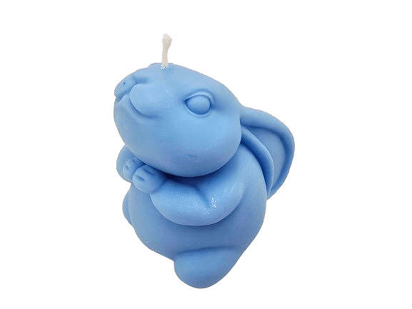 Cute Bunny Candle Blue (7.5cm)