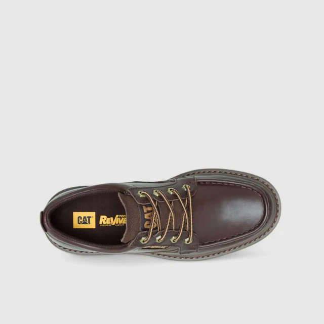 CAT Colorado Moc Toe Low - Dark Brown