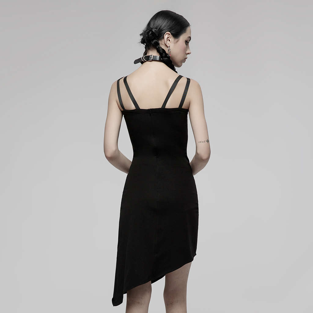 Drawstring Folds Slip Dress - M-L
