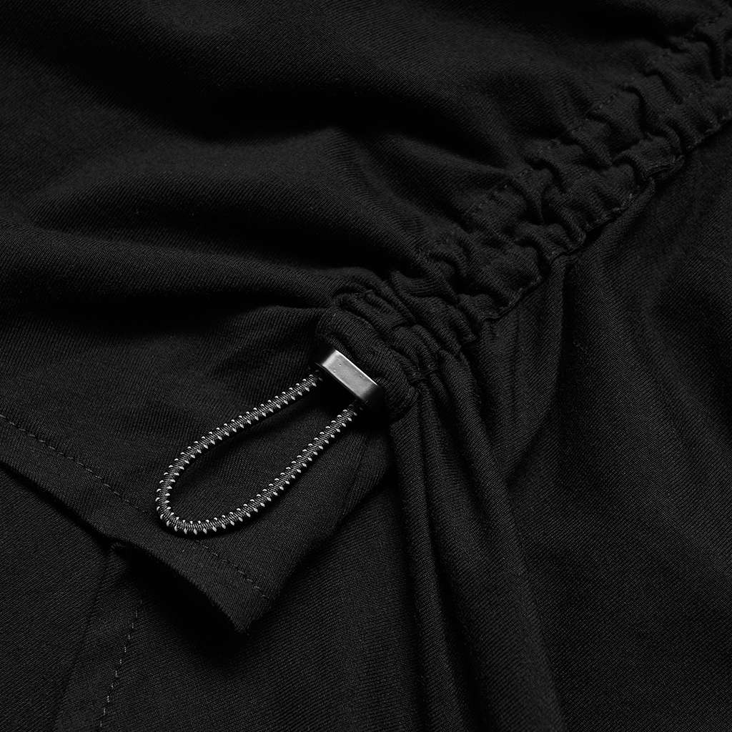 Drawstring Folds Slip Dress - M-L