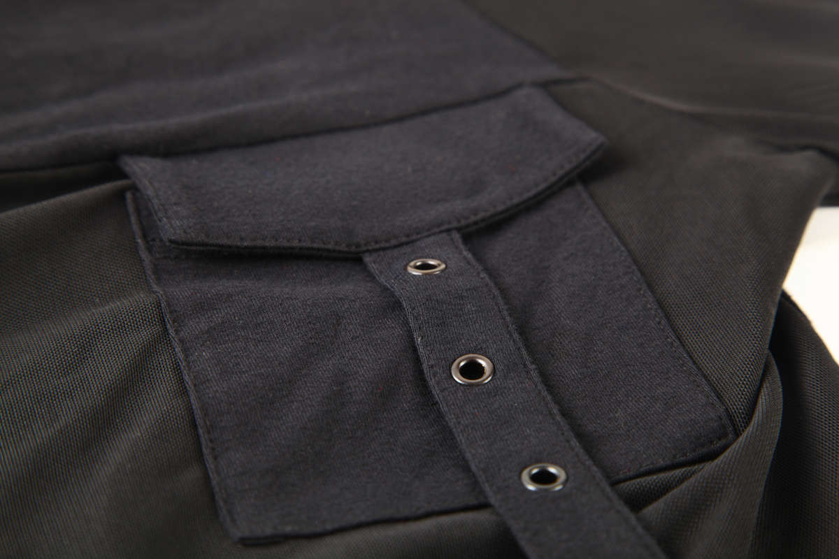 Dark Fashion T-Shirt With Big Hood
