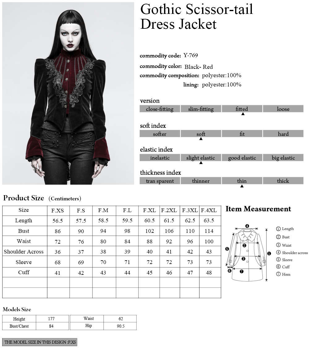 Scissor-Tail Ladies Short Vintage Jacket