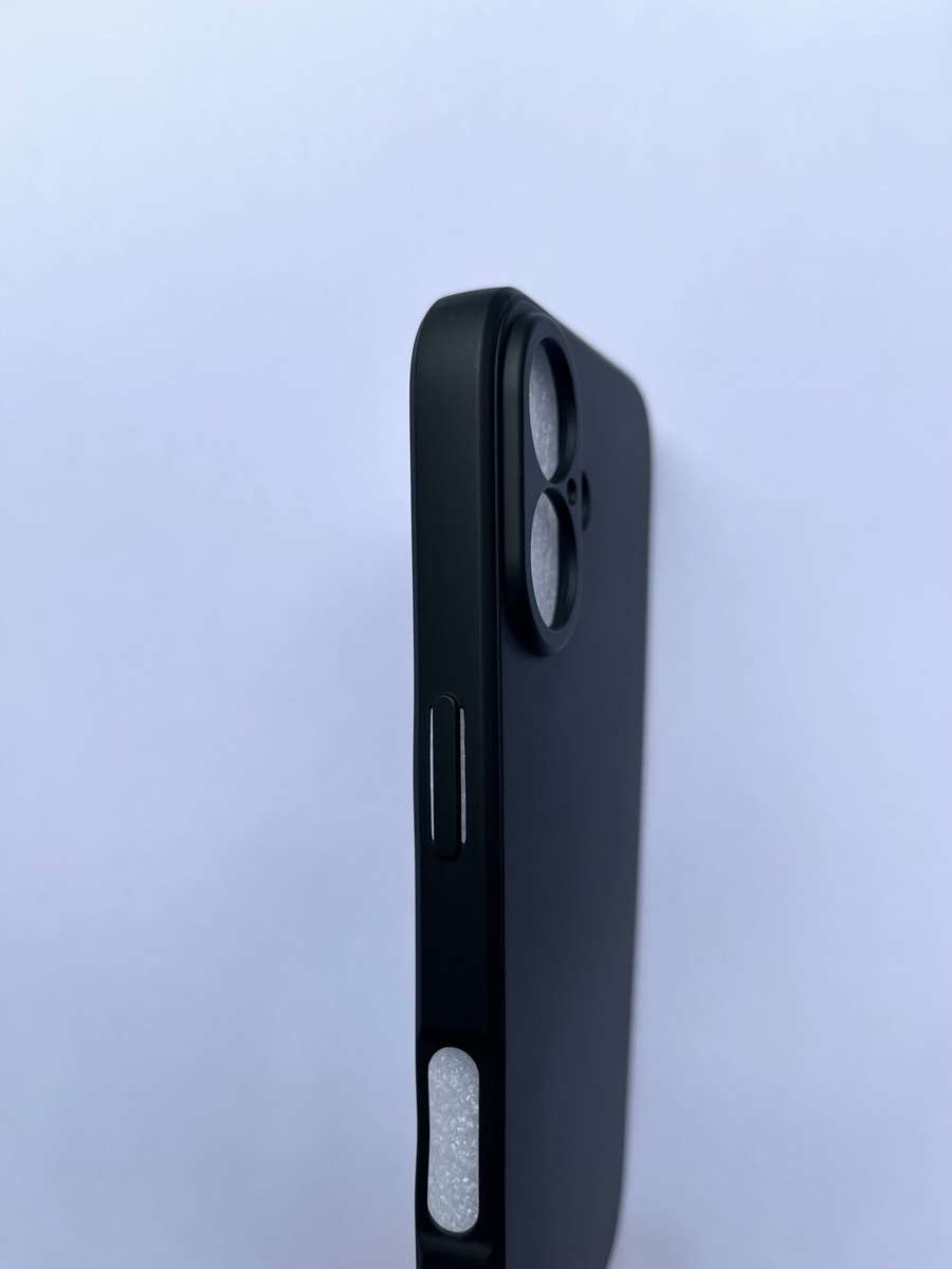 Slim Silicone Cover For iPhone 16 - Black