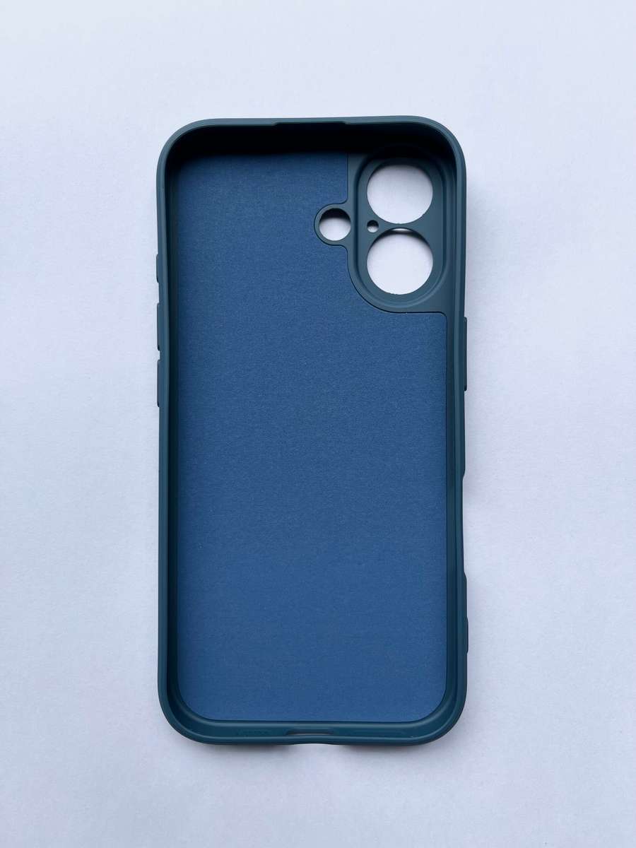 Slim Silicone Cover For iPhone 16 - Blue