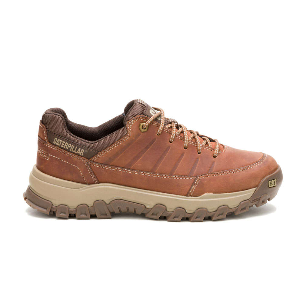 CAT THRESHOLD REBOUND LOW - Leather Brown