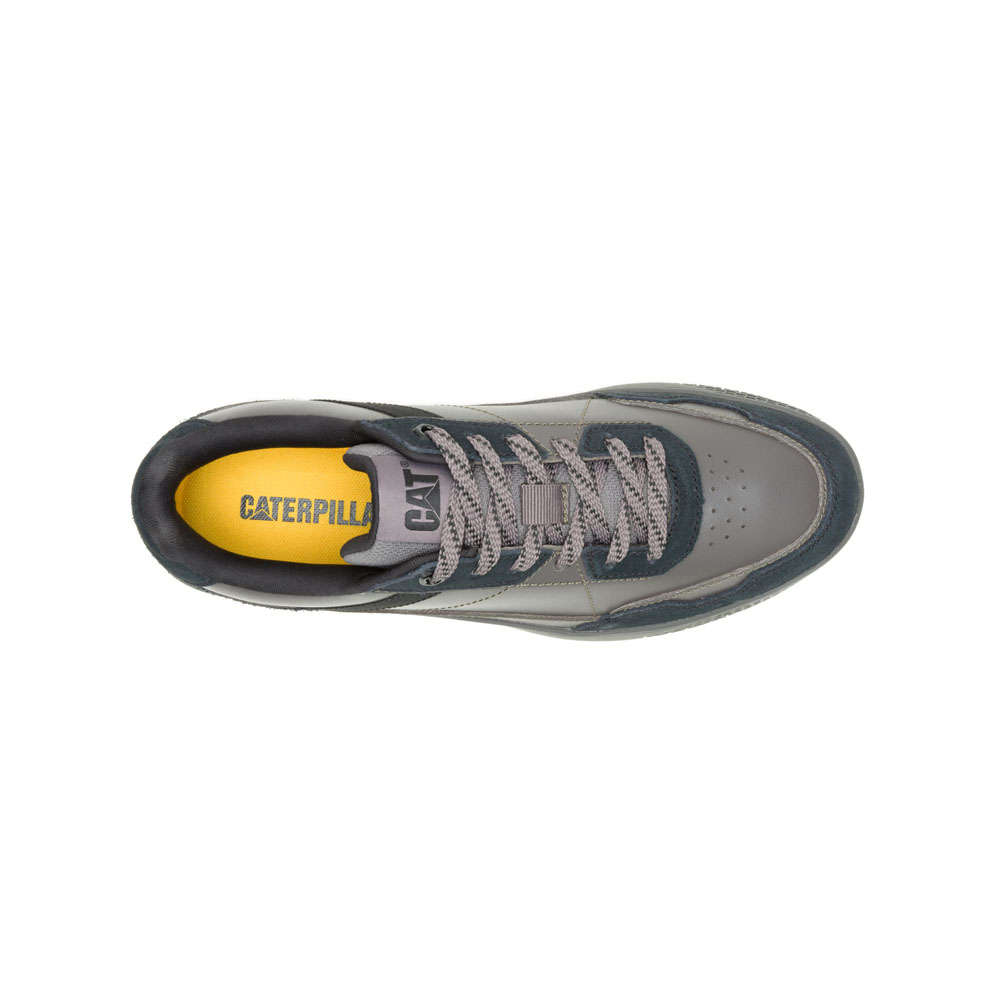 CAT PAUSE RETRO - Dark Gull Grey/Black Jazz Suede