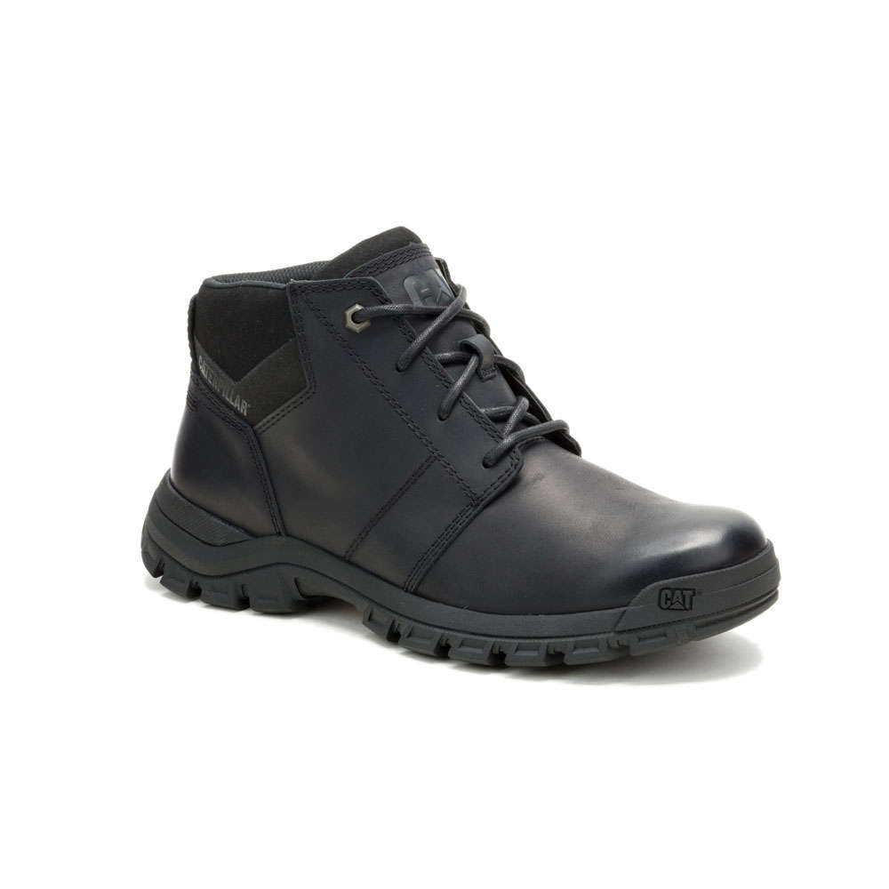 CAT THRESHOLD CHUKKA BURNISH - Black/Black