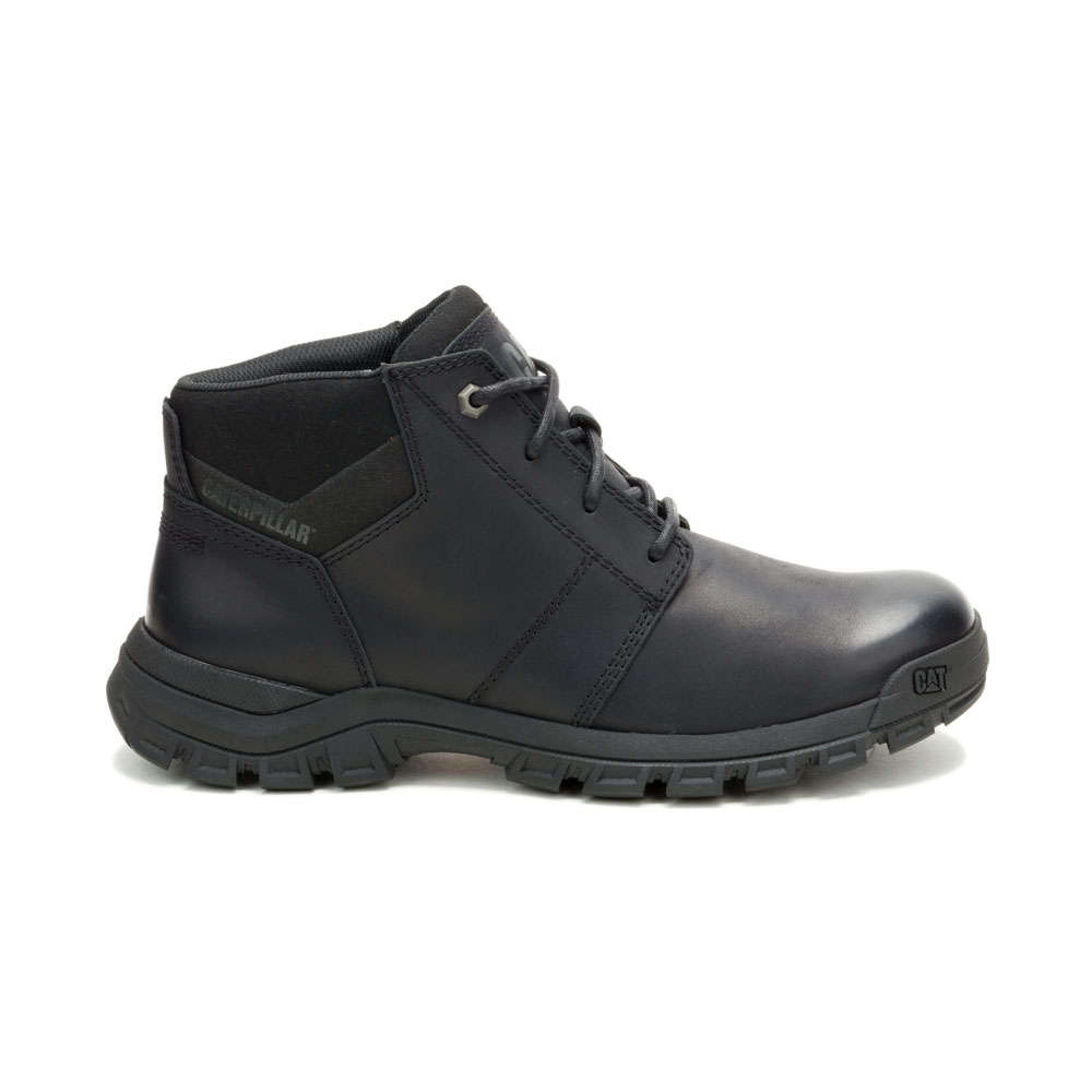 CAT THRESHOLD CHUKKA BURNISH - Black/Black