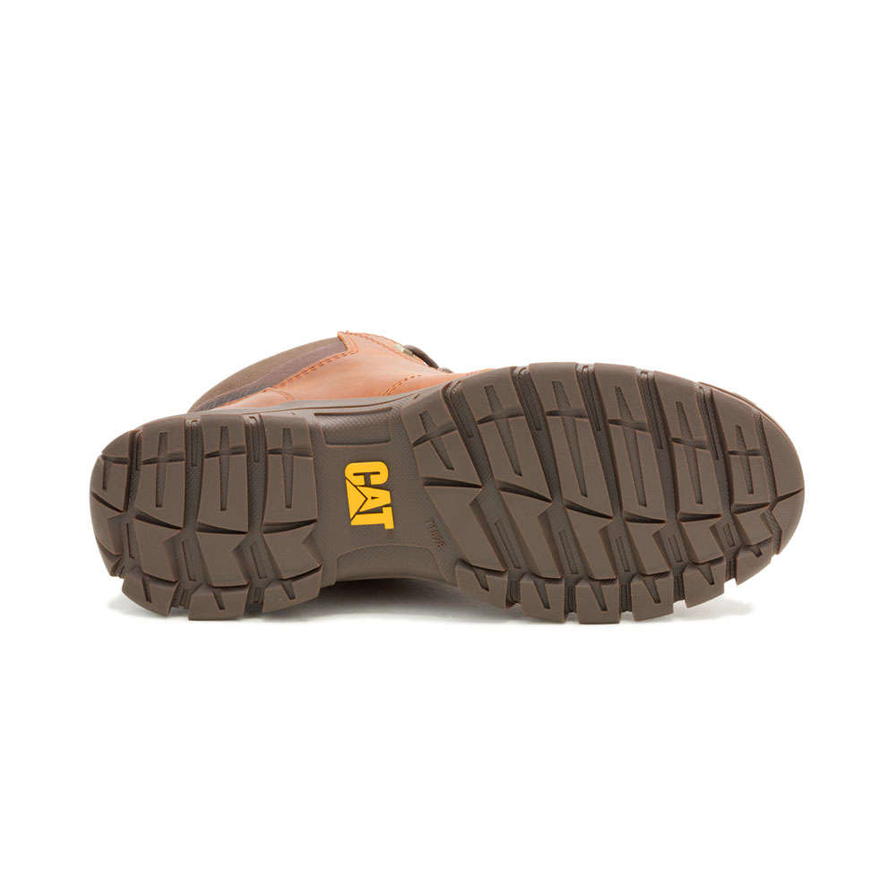 CAT THRESHOLD CHUKKA BURNISH - Leather Brown