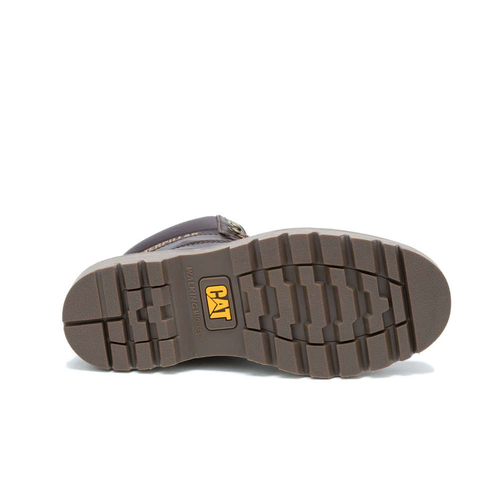 CAT Colorado Moc Toe- Dark Brown