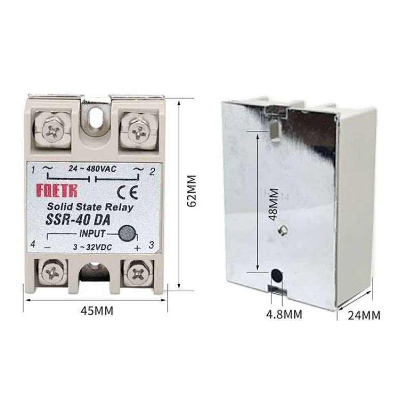 Solid State Relay SSR-40DA (40A, DC to AC)