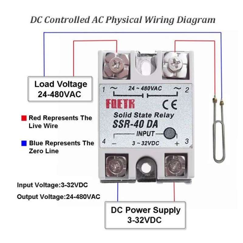 Solid State Relay SSR-40DA (40A, DC to AC)