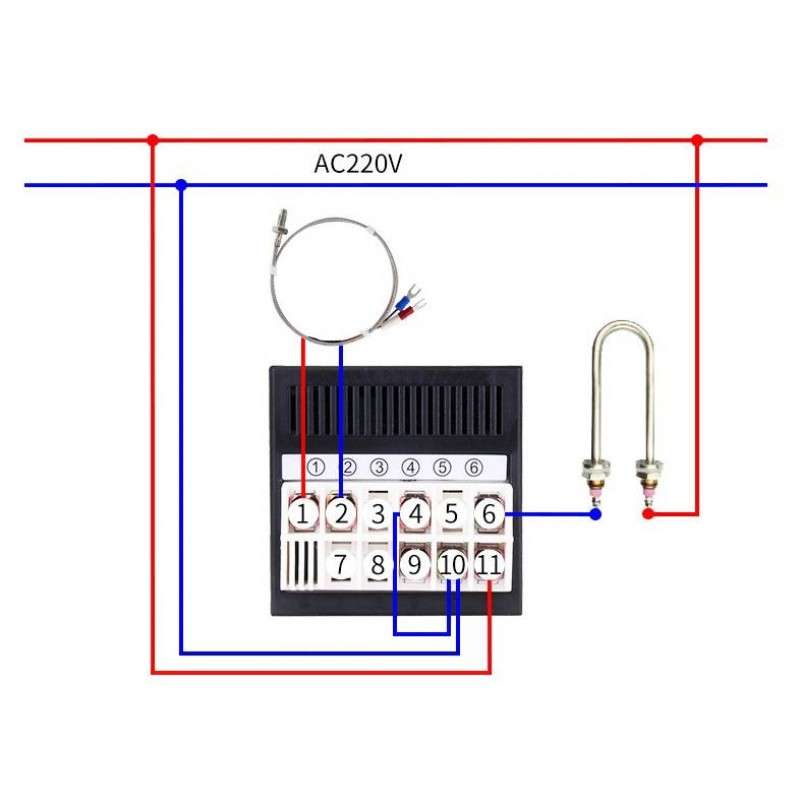 Oven Temperature Controller (Type K)  72x72mm with Probe