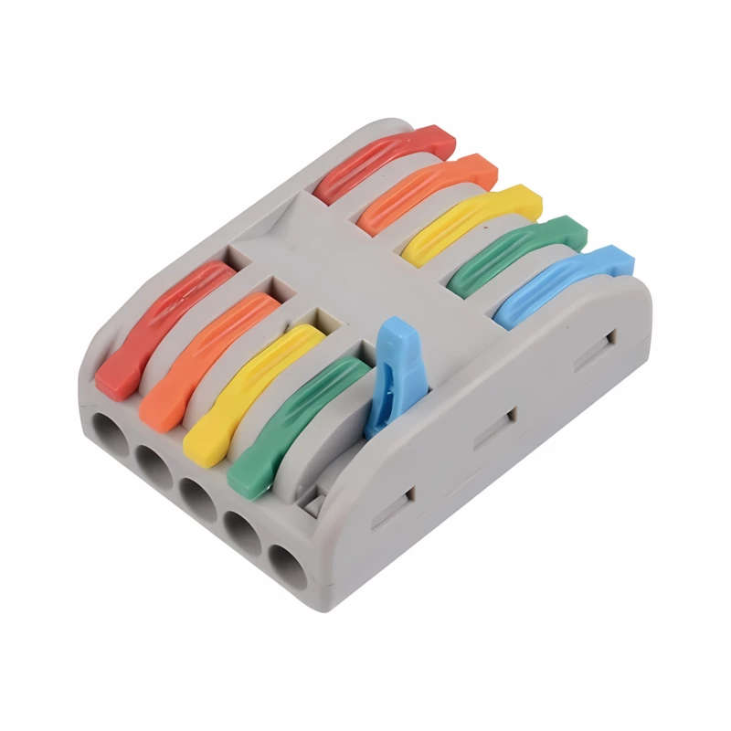 PCT-225-C Colorful Quick Connector Terminal 5 In 5 Out
