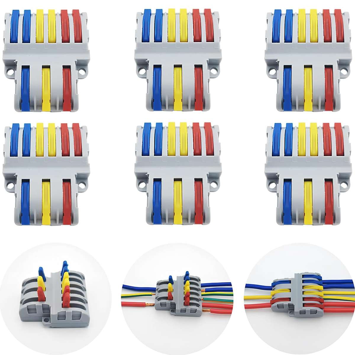 3 to 6 Wire Splitter Lever Connector (32A / 320V)