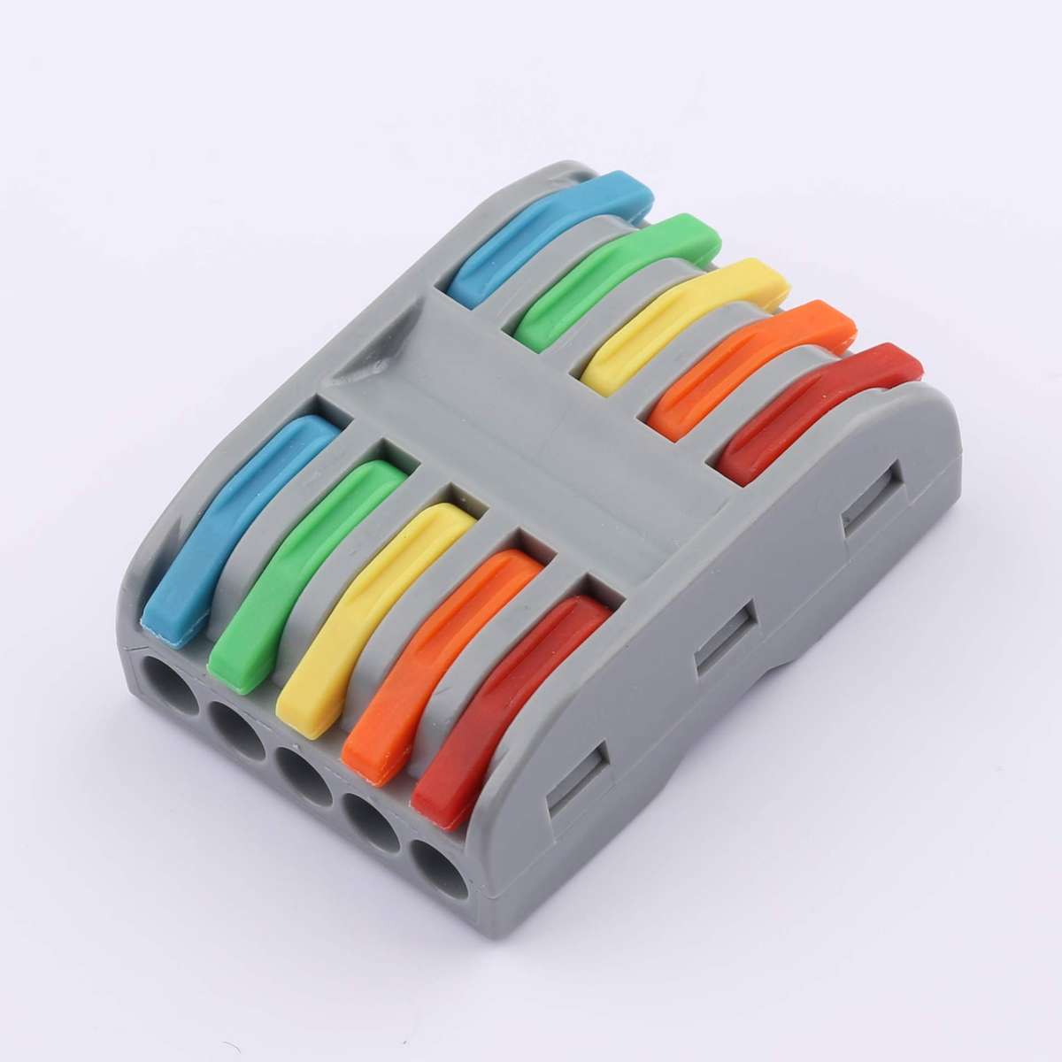PCT-225-C Colorful Quick Connector Terminal 5 In 5 Out