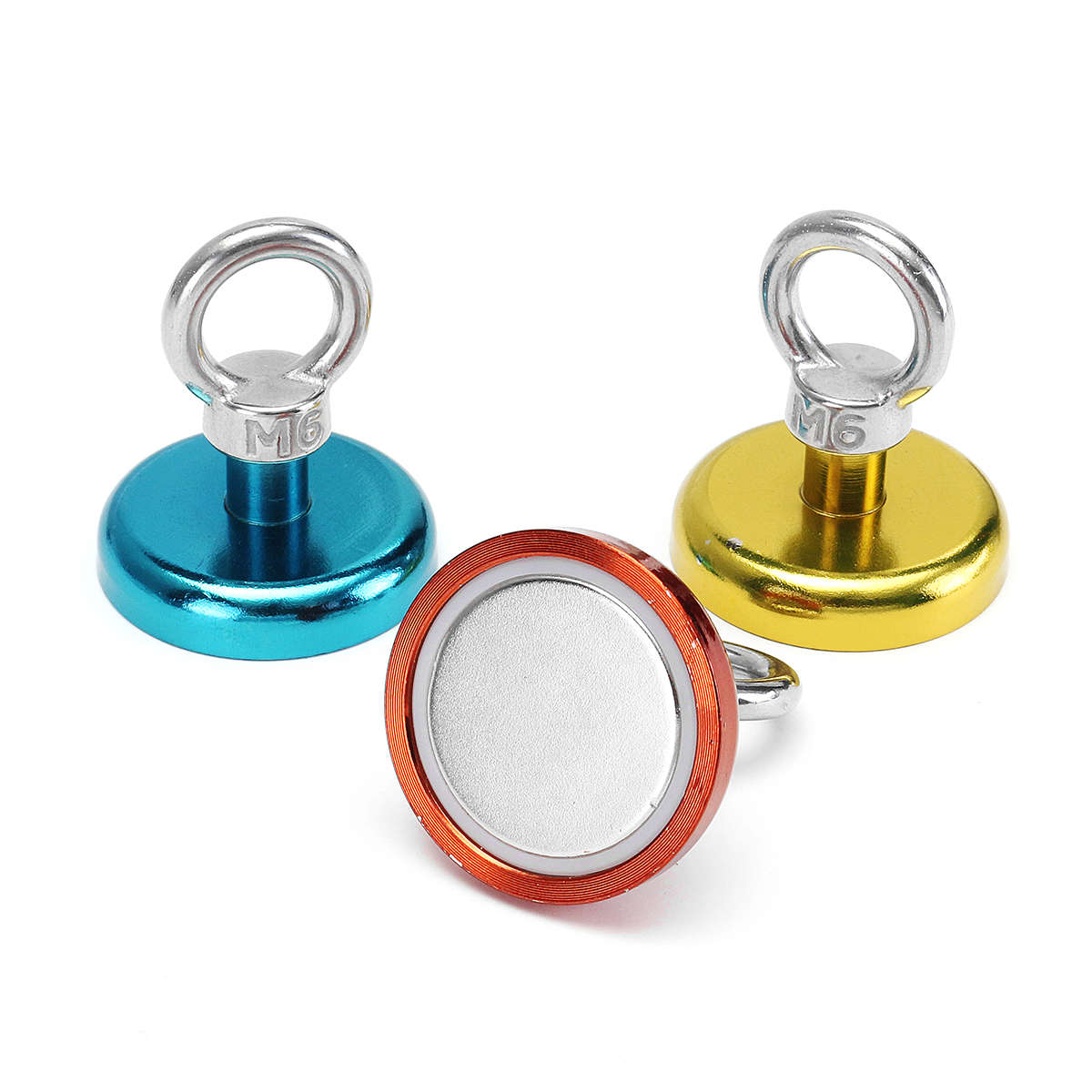 Effetool 42mm 68kg Neodymium Recovery Magnet Metal Detector Eyebolt Ring Magnet