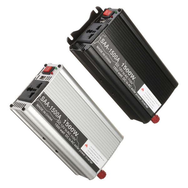 1500W Solar Power Inverter 12V To 110V AC Modified Sine Wave Converter