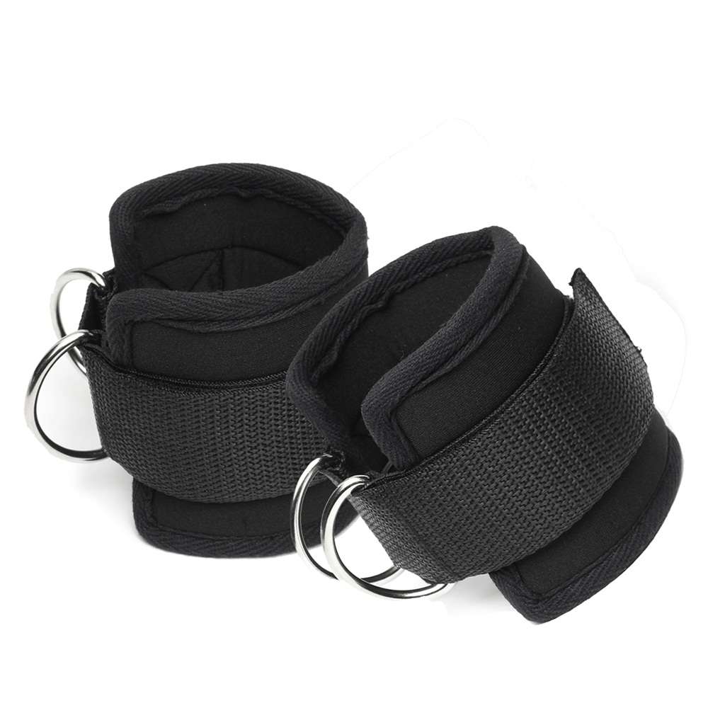 1 Pair Crossfit Ankle Support Cuffs Strap Resistance Band Latex Elastic Band fo