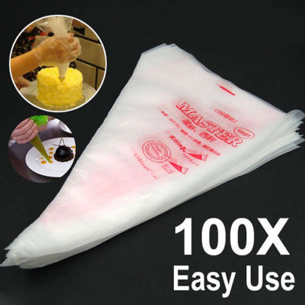 100pcs Disposable Cream Pastry Cake Icing Piping Decorating Bags Cake Decoratin