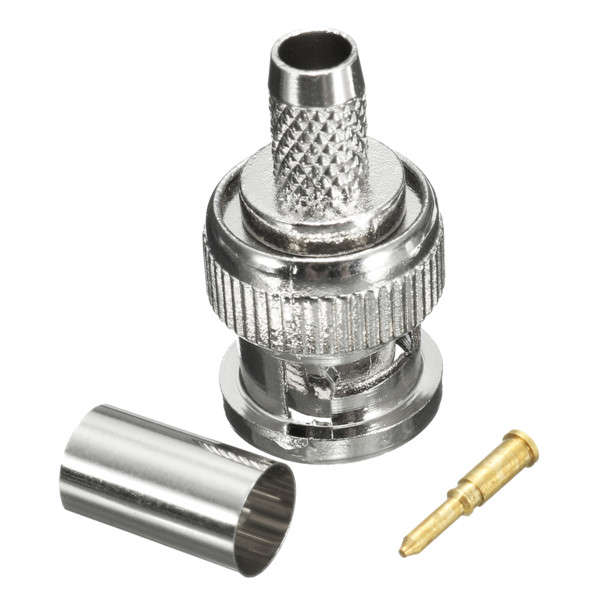 20Pcs BNC Female Crimp RG59 Coax Cable Connectors Adapter