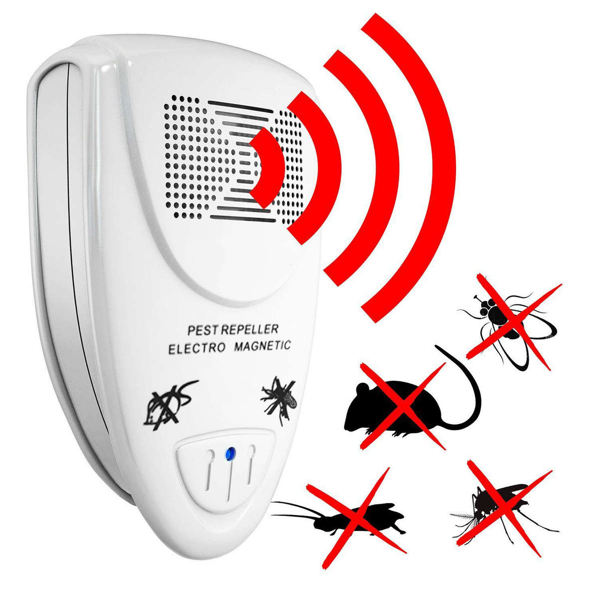Loskii LP-04 Ultrasonic Pest Repeller Electronic Pests Control Repel Mouse Mosq