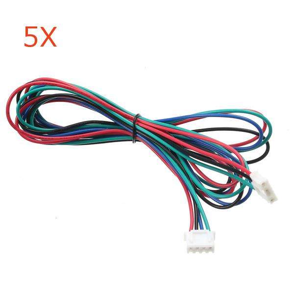 5X 1M 4pin Stepper Motor Cable XH2.54 Male Compatible With MKS Series For 3D Pr