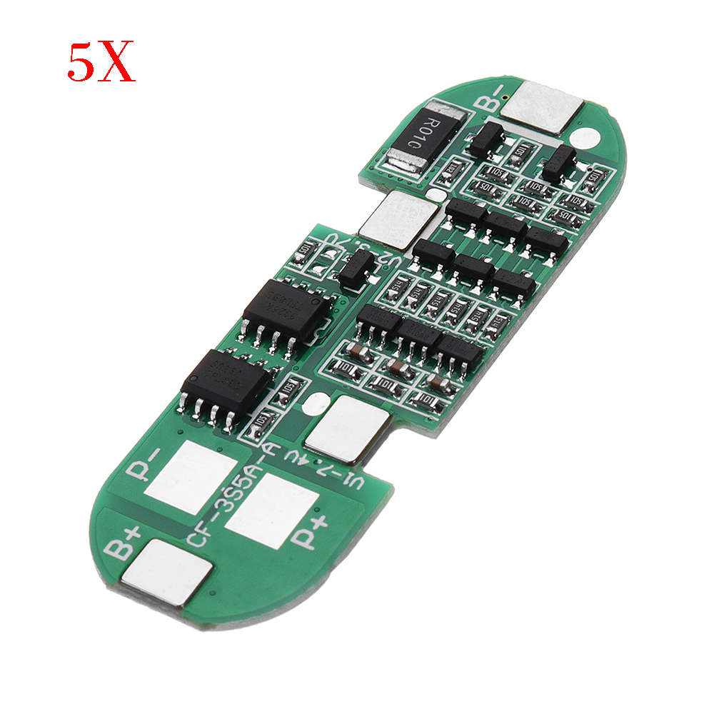 5pcs Three String DC 12V Lithium Battery Protection Board Charging Protection M